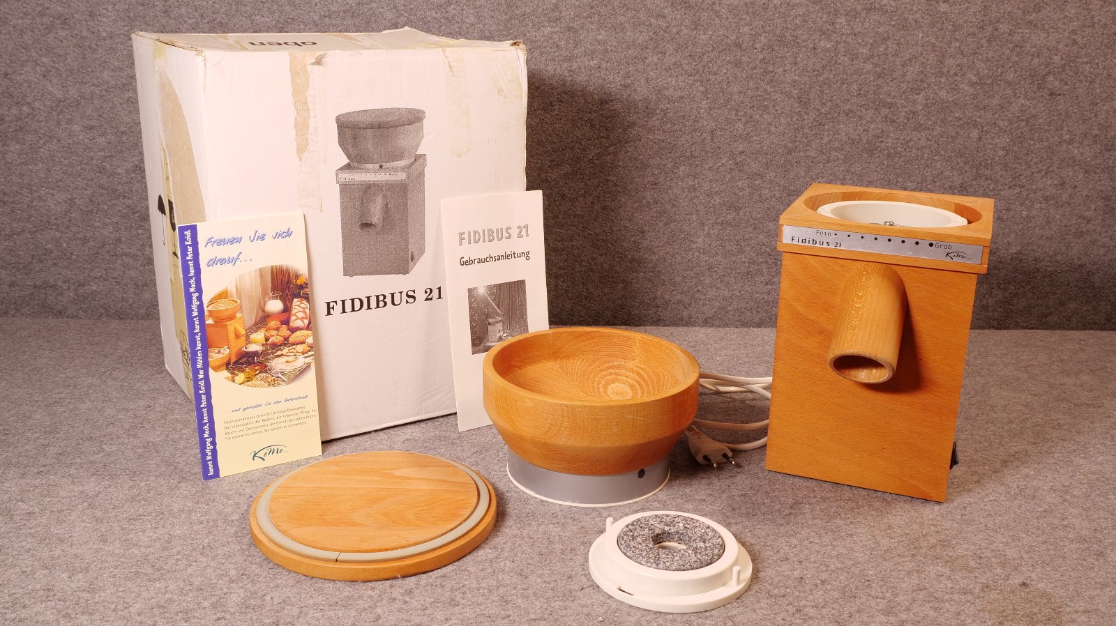 KoMo Getreidemühle Fidibus 21, Wolfgang Mock, Holz, 250W