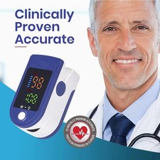 Portable Fingertip Pulse Oximeter SpO2 Blood Oxygen Heart Rate Monitor Sports