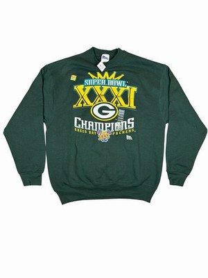 Vintage 1997 Green Bay Packers Super Bowl XXXI Champions Sweatshirt XL NWT