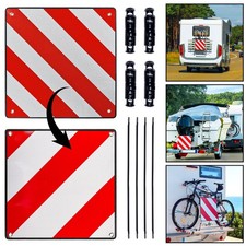 2in1 Warntafel für Italien Spanien Portugal 50 x50CM Reflektierendes Warnschild