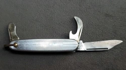 Vintage Richards Lamp Post Sheffield England Pocket Knife Opener Screwdriver