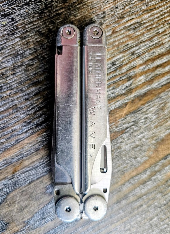 Leatherman Wave "Pat Pend" 1st gen Stainless Steel multi tool.