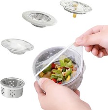 400 Pack Disposable Mesh Sink Strainer Bags Elastic Fine Drain Nets for Kitchen