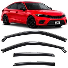 Sun Rain Visors Wind Rain Guards For 2022-2026 Honda Civic Hatchback Sun Rain Visors Wind Rain Guards For 2022-2026 Honda Civic Hatchback