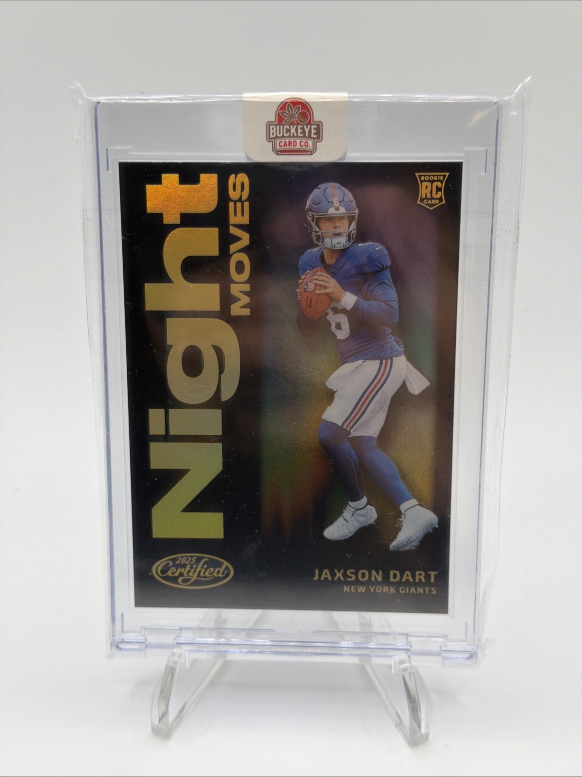 2025 Panini Certified "Night Moves" SSP CASE HIT RC Jaxson Dart Giants CLEAN 🔥