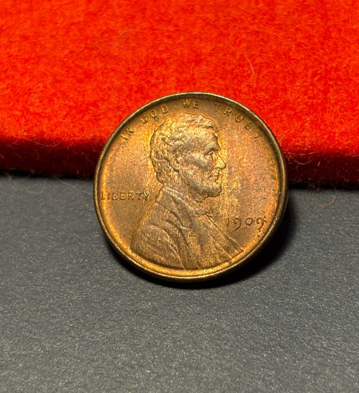 (#102952) Lincoln Wheat Cent:  1909.   BU.  Red Brown.  RB  (see video!)