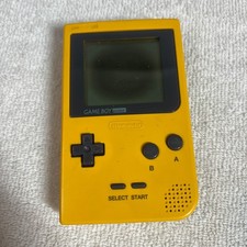 Nintendo Game Boy Pocket MGB-001 Yellow Screen Burn For Parts Repair