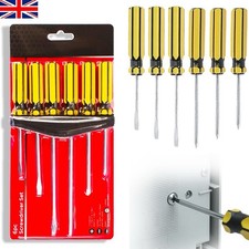 6PCS Screwdriver Set With Storage Rack Includes Phillips Slotted Tips for DIY