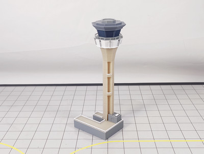 LONDON LUTON AIRPORT ATC Air Traffic Control Tower Maßstab 1:400 Gebäudemodell