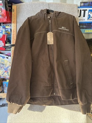 Destinations Workwear Montana Men's Heavy Work Jacket Brown Cooper Tires Sz XXL