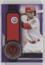 2017 Topps Tribute Stamp of Approval Relics Purple 27/50 Billy Hamilton 3t1