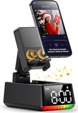 Bluetooth Speaker Birthday Gift for Men:Induction Cell Phone Stand HD Sound Vale