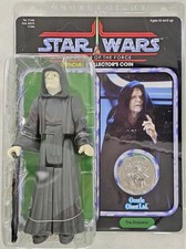 GENTLE GIANT STAR WARS EMPEROR PALPATINE KENNER JUMBO ACTION FIGURE NEW W  COIN