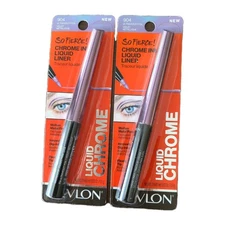 2 Revlon So Fierce! Chrome Ink Liquid Eyeliner Pen, 904 Ultraviolet Foil