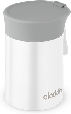Aladdin Enjoy Thermavac Stainless Steel Food Jar 0.4L Weiß   Lunchbox - Hält 5,5