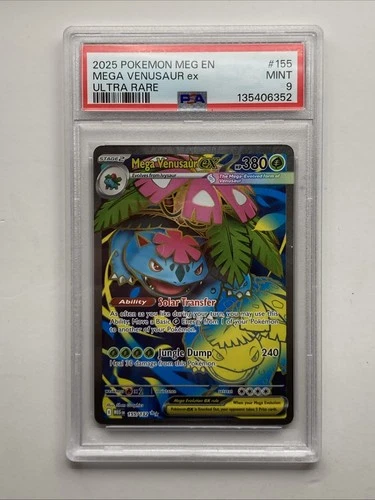 POKÉMON 2025 MEG EN MEGA VENUSAUR Ultra Rare ex PSA 9