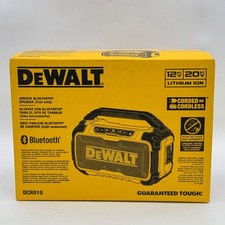 New DeWalt DCR010 12v/20v MAX Jobsite Bluetooth Speaker