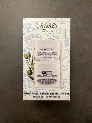 KIEHL'S Ultra Facial Cream DUO 2x125ml, Pflegende, Leichte Gesichtscreme