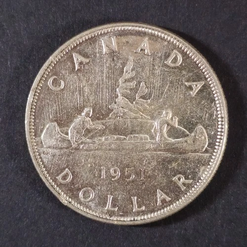 1951 - FWL - UNC - Canada 1 SILVER dollar - LOW COMBINED SHIP - C100-170