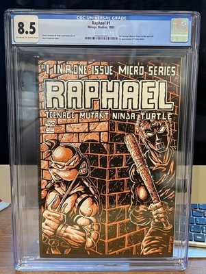 TEENAGE MUTANT NINJA TURTLES Raphael #1 COMIC Mirage CGC 8.5 Eastman LAIRD TMNT