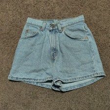 Vintage Kids Levi  s Orange Tab Light Wash Jean Shorts Size 3 "22 Waist 