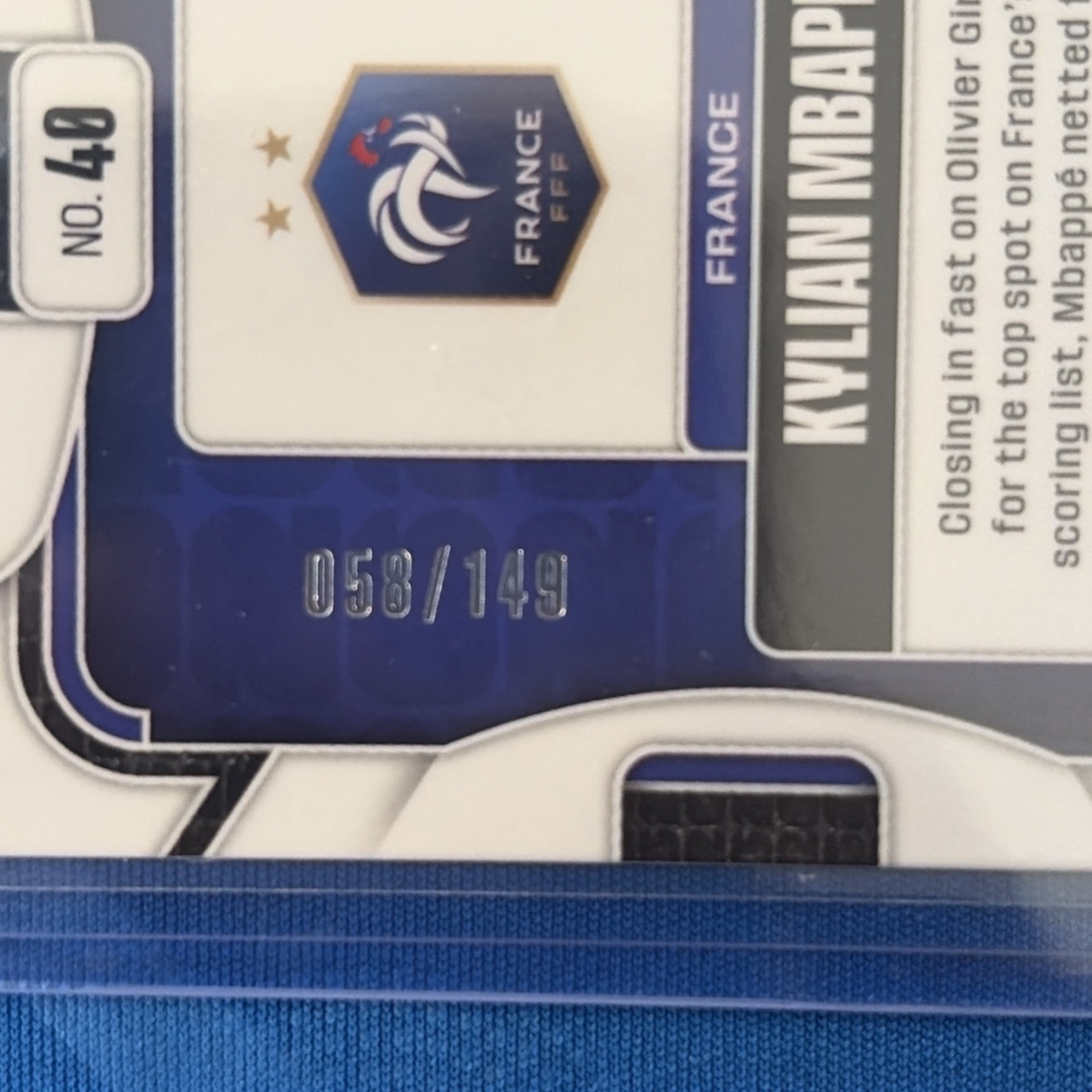 2026 Panini Prizm Fifa World Cup - Kylian Mbappe Teal Disco Prizm 58/149  view 3