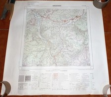 MAPPA ISTITUTO GEOGRAFICO MILITARE MEZZANO SCALA 1:25000 1961 PRIMIERO VANOI
