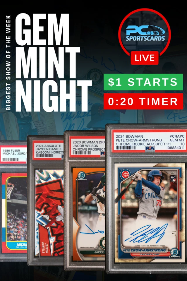 💥GEM MINT NIGHT 💰🔥MASSIVE SINGLES 🏆