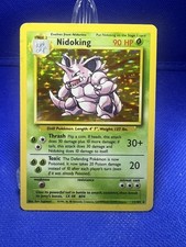 Nidoking 11/102 Holo Rare Base Set Unlimited Pokemon - LP on eBay