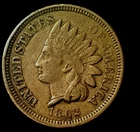 1862 INDIAN HEAD CENT LIBERTY! XF! A beautiful coin!