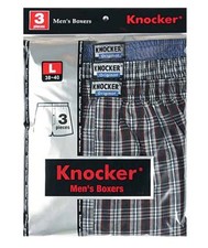Men Knocker Boxer Trunk 3 6 12 Pack Lot Plaid Shorts Checkered Underwear Briefs