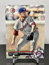 Wil Crowe 2017 1st Bowman Draft #BD-165 Washington Nationals