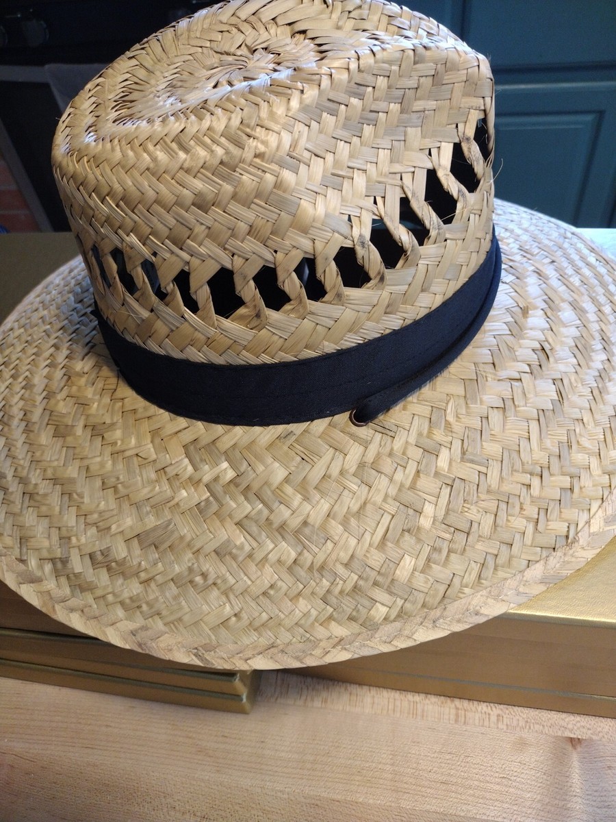 Dorfman Pacific Garden fishing STYLE 100% STRAW Sun Hat one  display picture 1