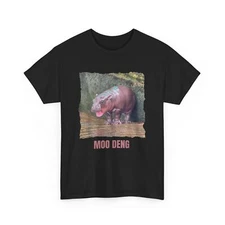 Moo Deng shirt, baby pygmy hippo Moo Deng funny T-Shirt