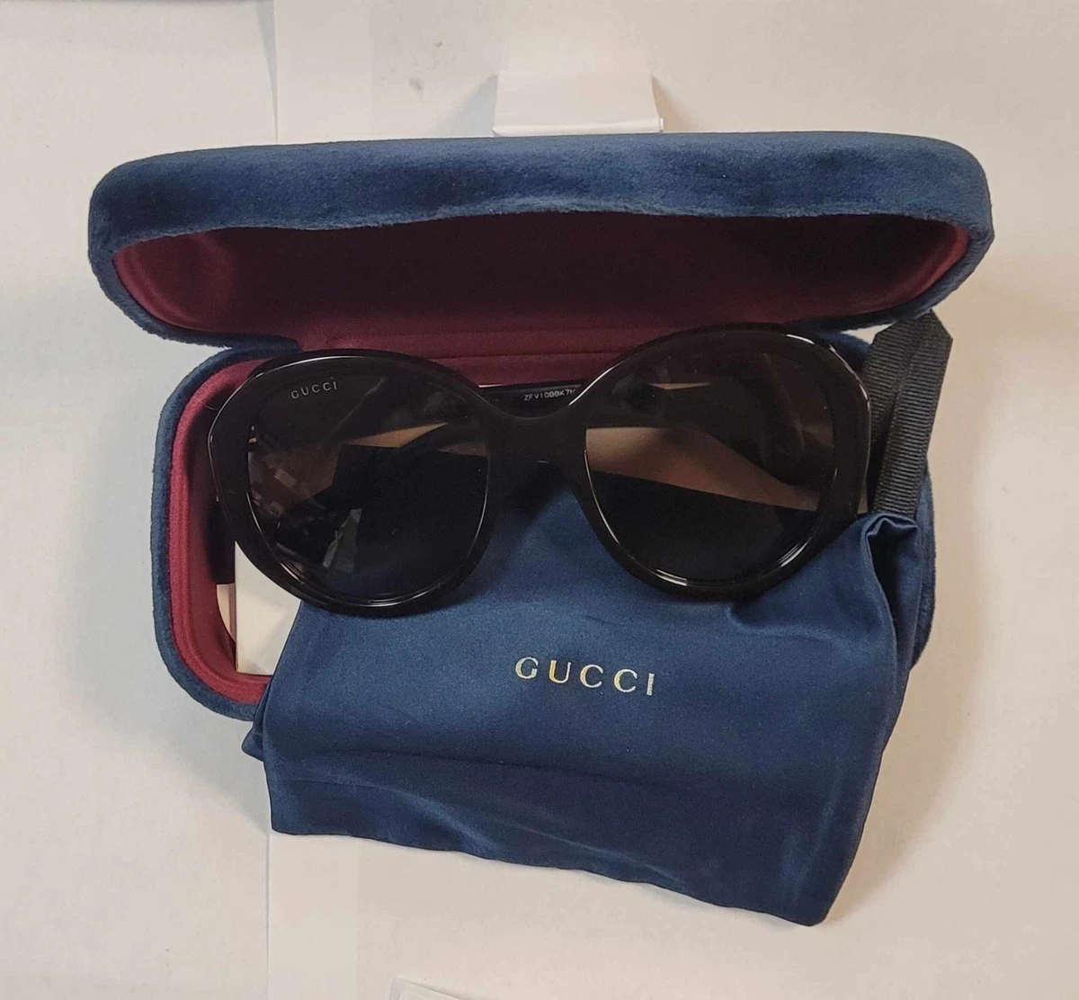 Gucci Blue Oval Sunglasses for Women for sale | eBay