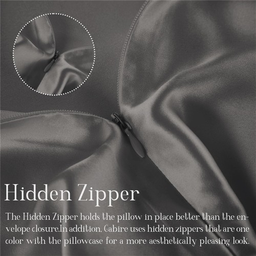 Mulberry Silk Pillow Cases Set of 2 Both Sides Real Silk Pillowcase for Hair ... - Picture 4 of 6