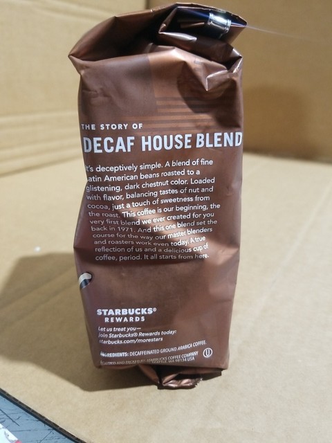Starbucks Decaf Ground Coffee House Blend - 12 oz. for sale online | eBay