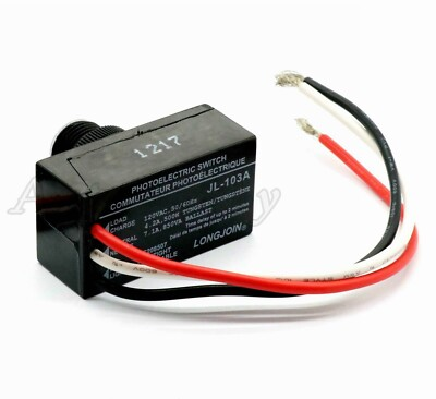 #ad New Outdoor Electric Resistor Photocell Light Control Sensor Switch JL103 USA $6.44