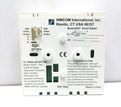 Honeywell 201-527-A0L6-I0Px-0HWH HVAC Controller Inncom International E527 Smart - Picture 3 of 6