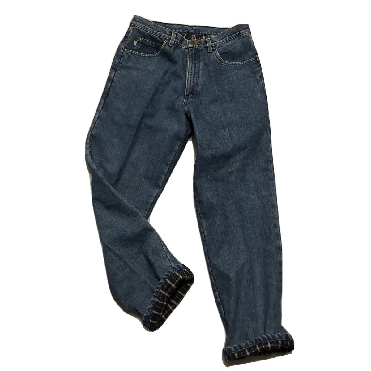 Men's flannel sales lined jeans levis