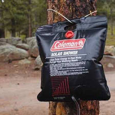 2 - NEW Coleman 5 gallon Hanging Solar Camp Shower Bag Pouch Camping Outdoors
