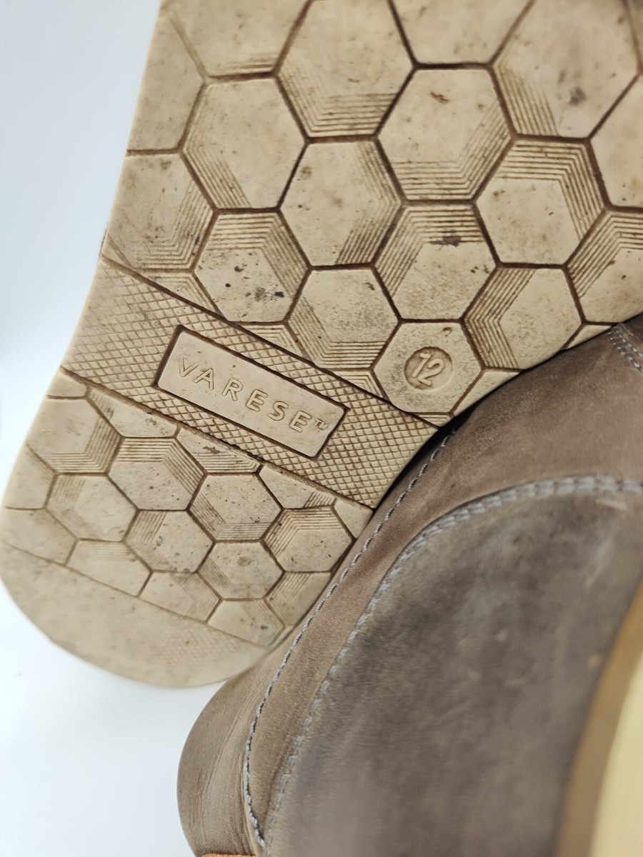 Varese Men’s Grey Sydney Lace-Up Leather Dessert Style Chukka Boot Mens Sz 9 Varese | Shoes | Varese Gobi Brown Leather Chukkas Mens Size  main image 3