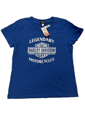 Harley-Davidson Women’s Blue T-Shirt Size 2XL NEW CM01147