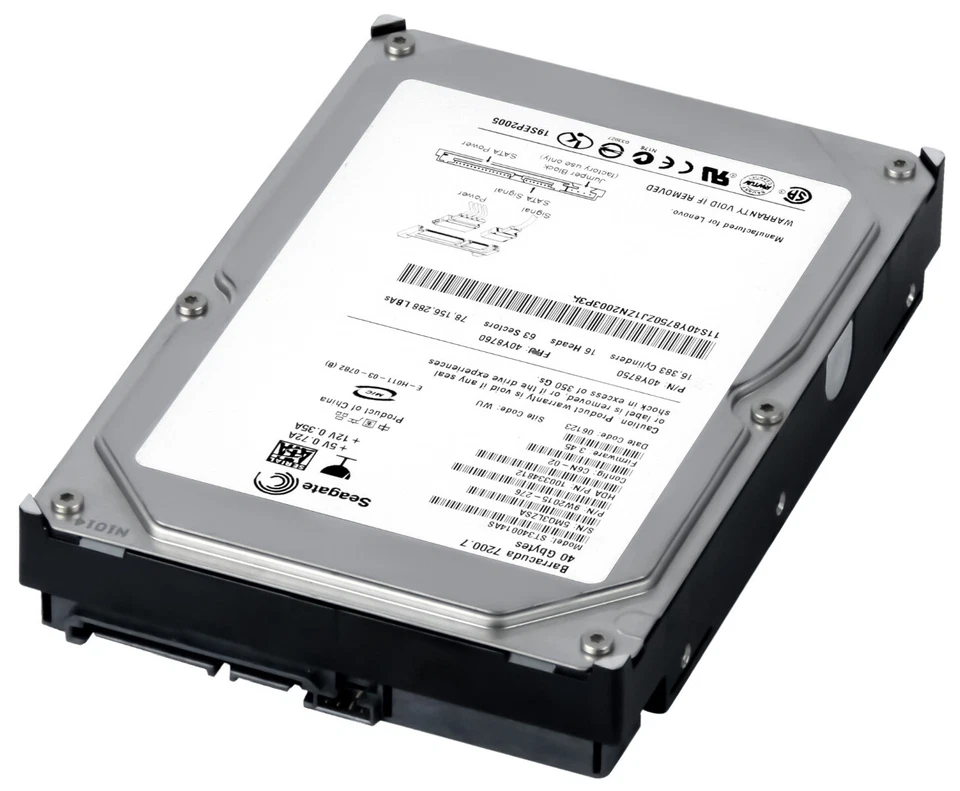 IBM 40Y8760 40Y8750 40GB 7.2K 2MB SATA 3.5'' ST340014AS - Image 3 of 3