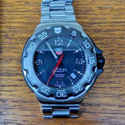 USED Excellent] TAG HEUER Formula 1 Professional WAC1110 Black