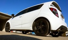 RokBlokz Custom Mud Flaps 2013-19 Chevy Sonic RS. Made in USA Set of 4 Black