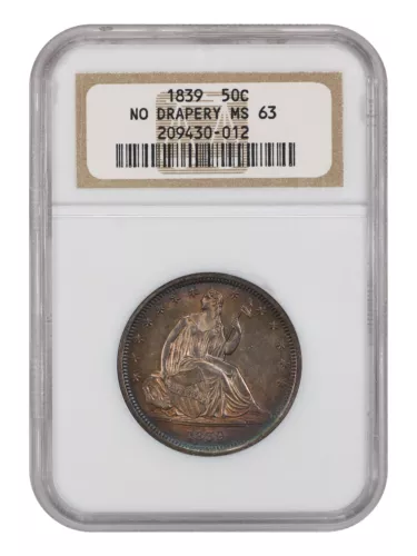 1839 50C NGC MS63 (No Drapery)