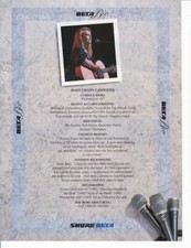 Rare 1994 Shure Beta Mic Ad/ Great Art/ Mary Chapin Carpenter Bio