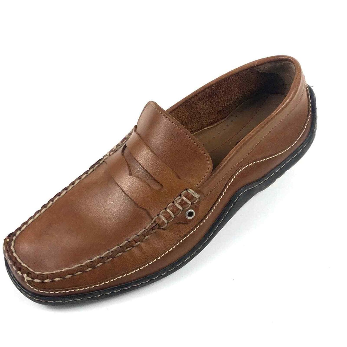 Men\'s Tan Loafers. Size 9. Pre-owned. GBX Men main image 2