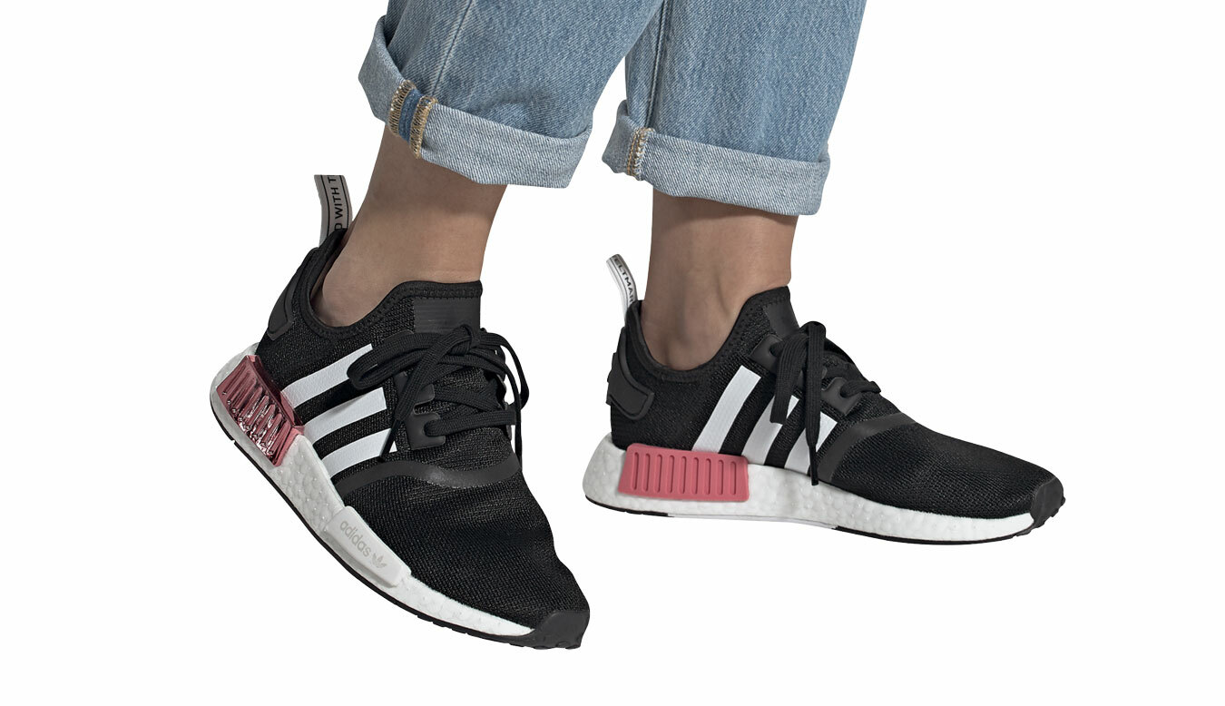 Size 9 - adidas NMD R1 Black Hazy Rose 